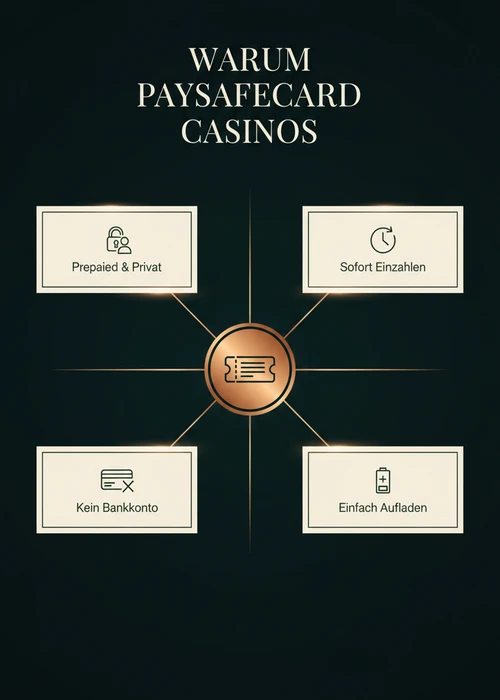 Warum Paysafecard Casinos für Schweizer lohnen — prepaid & privat, sofort einzahlen, kein Bankkonto und einfach aufladen.